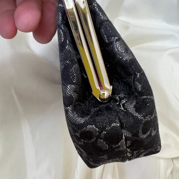 Coach Black and Silver Clutch - Picture 4 of 6